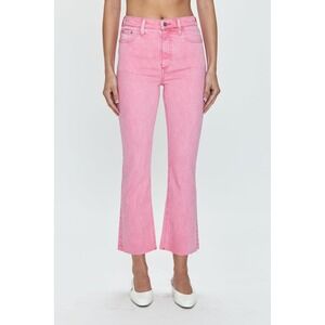 Pistola‎ Lennon High Rise Crop Boot Jeans Womens Size 27 Pink Raw Hem